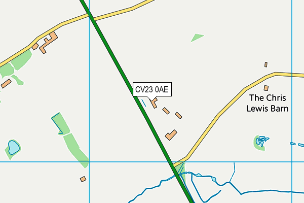 CV23 0AE map - OS VectorMap District (Ordnance Survey)