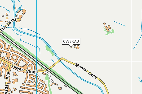 CV23 0AU map - OS VectorMap District (Ordnance Survey)