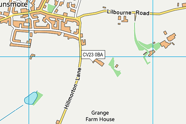 CV23 0BA map - OS VectorMap District (Ordnance Survey)