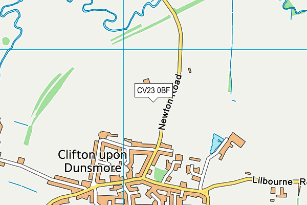 CV23 0BF map - OS VectorMap District (Ordnance Survey)