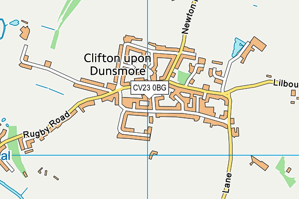 CV23 0BG map - OS VectorMap District (Ordnance Survey)