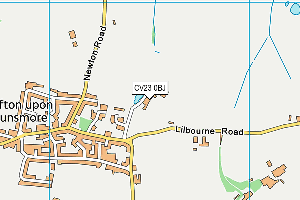 CV23 0BJ map - OS VectorMap District (Ordnance Survey)