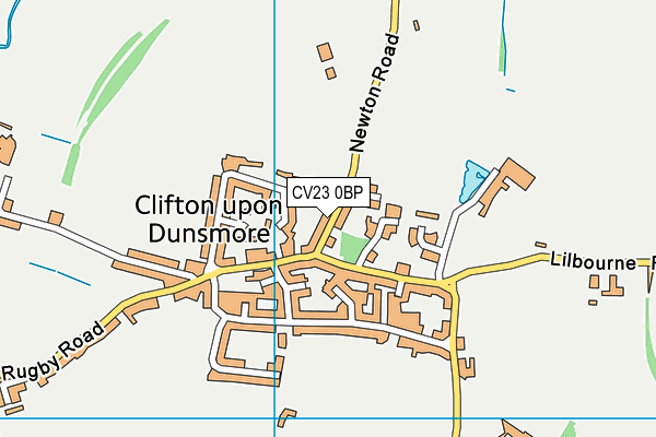 CV23 0BP map - OS VectorMap District (Ordnance Survey)