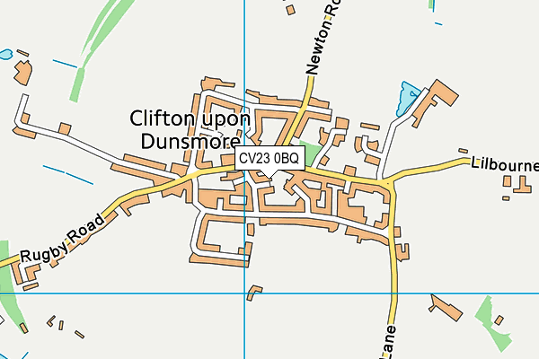 CV23 0BQ map - OS VectorMap District (Ordnance Survey)