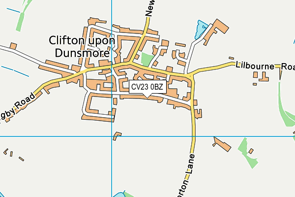 CV23 0BZ map - OS VectorMap District (Ordnance Survey)