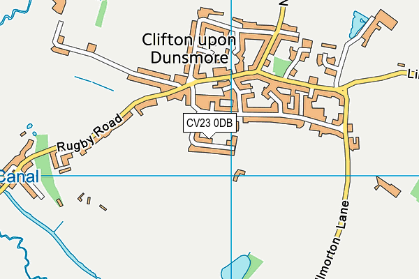 CV23 0DB map - OS VectorMap District (Ordnance Survey)