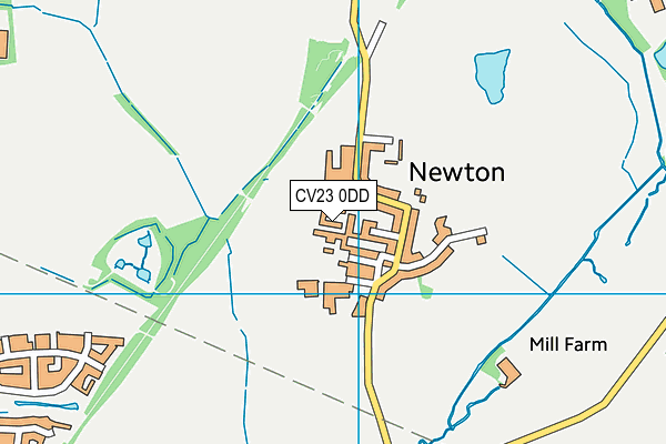 CV23 0DD map - OS VectorMap District (Ordnance Survey)