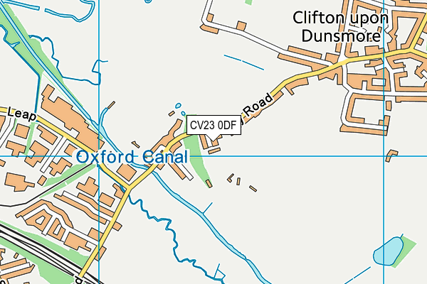 CV23 0DF map - OS VectorMap District (Ordnance Survey)