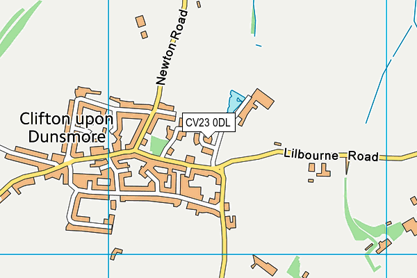 CV23 0DL map - OS VectorMap District (Ordnance Survey)