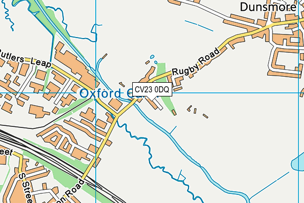 CV23 0DQ map - OS VectorMap District (Ordnance Survey)