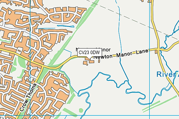 CV23 0DW map - OS VectorMap District (Ordnance Survey)