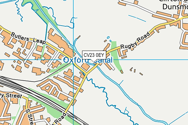 CV23 0EY map - OS VectorMap District (Ordnance Survey)