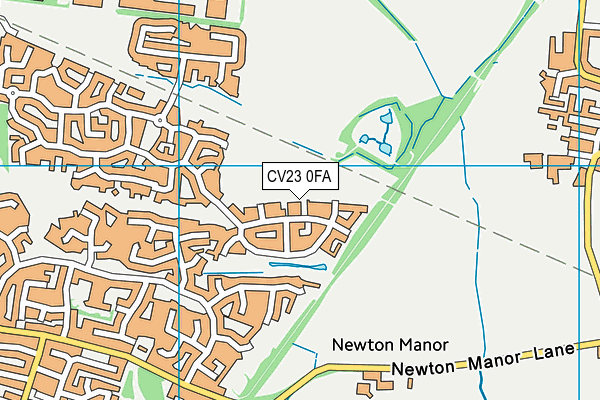 CV23 0FA map - OS VectorMap District (Ordnance Survey)