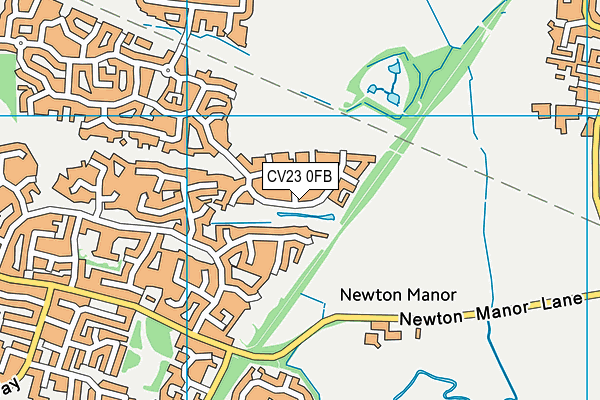 CV23 0FB map - OS VectorMap District (Ordnance Survey)