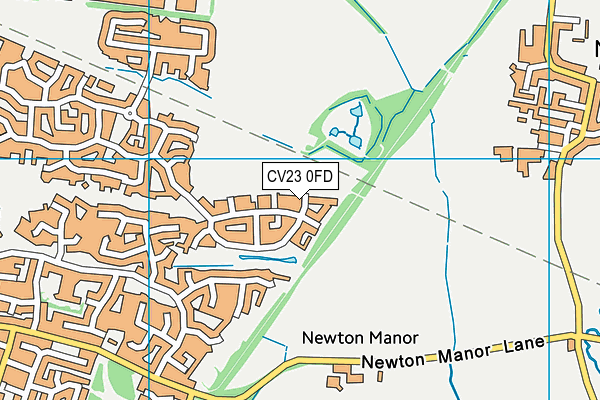 CV23 0FD map - OS VectorMap District (Ordnance Survey)