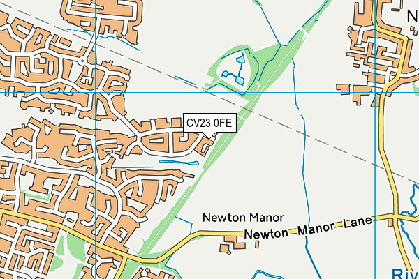 CV23 0FE map - OS VectorMap District (Ordnance Survey)