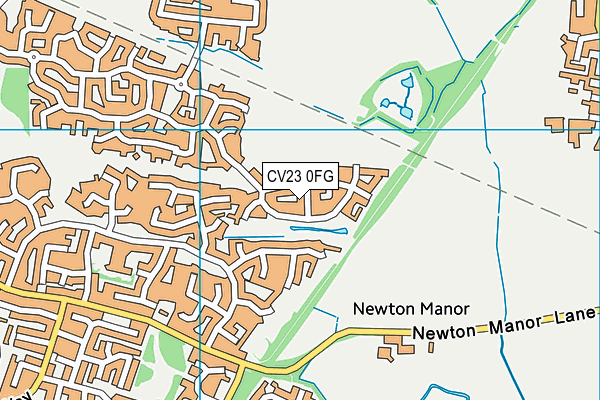 CV23 0FG map - OS VectorMap District (Ordnance Survey)
