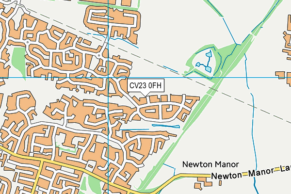 CV23 0FH map - OS VectorMap District (Ordnance Survey)