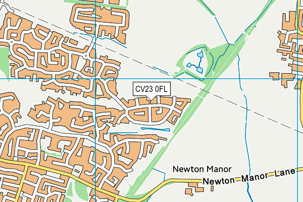 CV23 0FL map - OS VectorMap District (Ordnance Survey)
