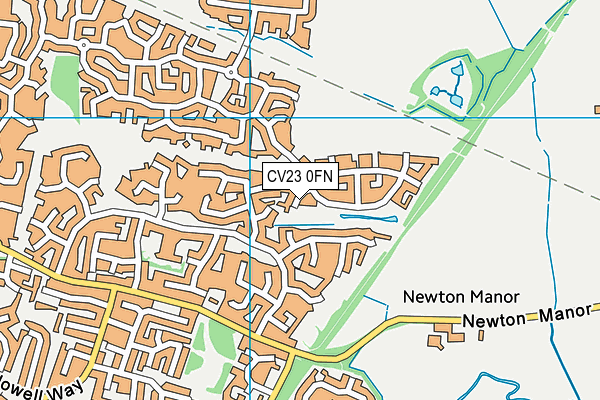 CV23 0FN map - OS VectorMap District (Ordnance Survey)