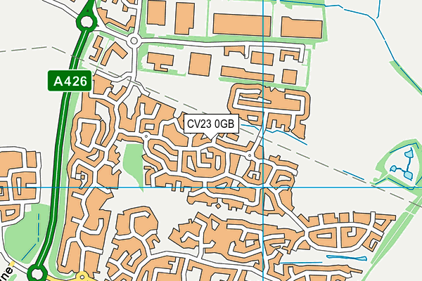 CV23 0GB map - OS VectorMap District (Ordnance Survey)
