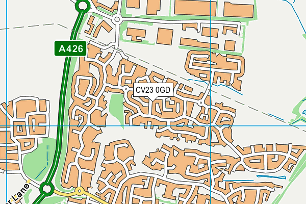 CV23 0GD map - OS VectorMap District (Ordnance Survey)