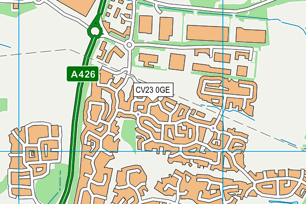 CV23 0GE map - OS VectorMap District (Ordnance Survey)