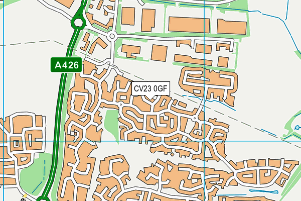 CV23 0GF map - OS VectorMap District (Ordnance Survey)