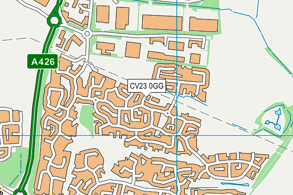 CV23 0GG map - OS VectorMap District (Ordnance Survey)