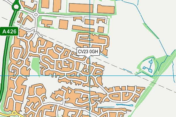 CV23 0GH map - OS VectorMap District (Ordnance Survey)