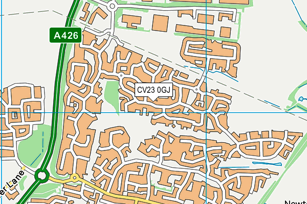 CV23 0GJ map - OS VectorMap District (Ordnance Survey)