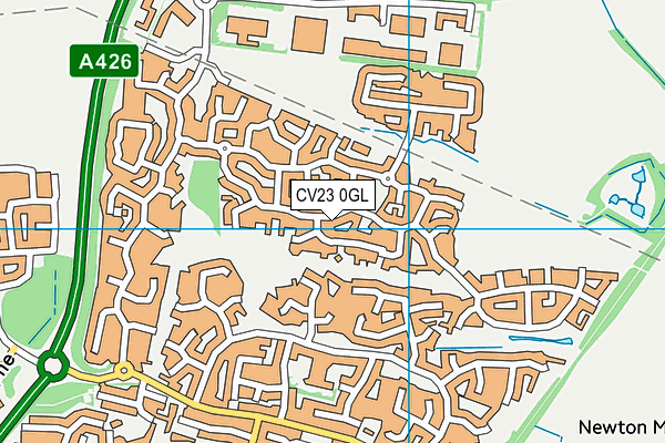 CV23 0GL map - OS VectorMap District (Ordnance Survey)