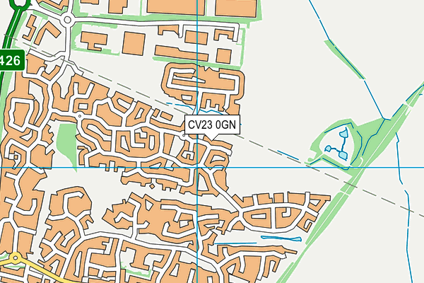 CV23 0GN map - OS VectorMap District (Ordnance Survey)