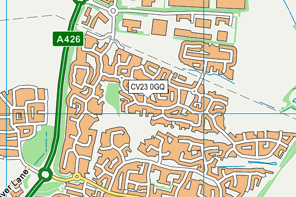 CV23 0GQ map - OS VectorMap District (Ordnance Survey)