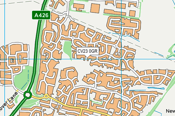 CV23 0GR map - OS VectorMap District (Ordnance Survey)