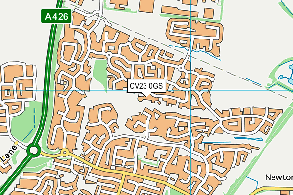 CV23 0GS map - OS VectorMap District (Ordnance Survey)