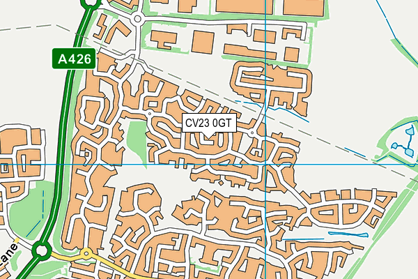 CV23 0GT map - OS VectorMap District (Ordnance Survey)