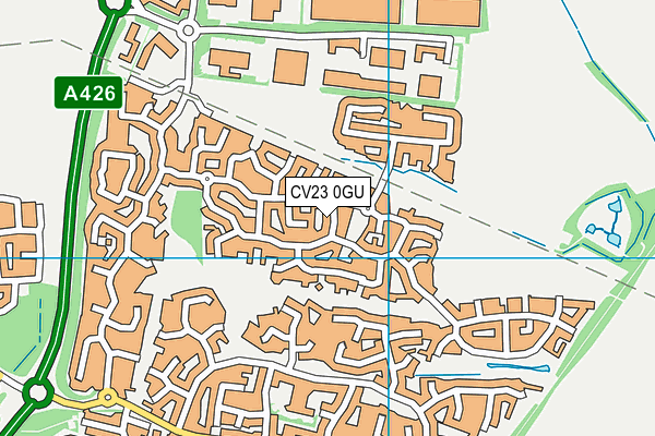 CV23 0GU map - OS VectorMap District (Ordnance Survey)