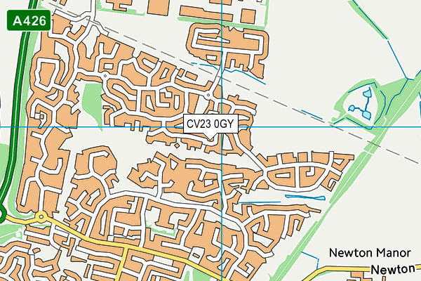 CV23 0GY map - OS VectorMap District (Ordnance Survey)