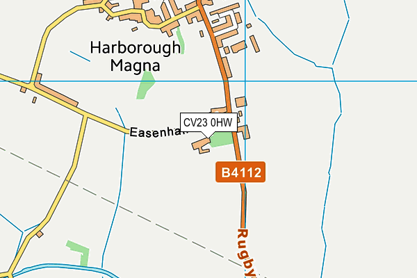 CV23 0HW map - OS VectorMap District (Ordnance Survey)