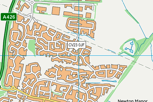 CV23 0JF map - OS VectorMap District (Ordnance Survey)