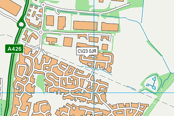CV23 0JR map - OS VectorMap District (Ordnance Survey)