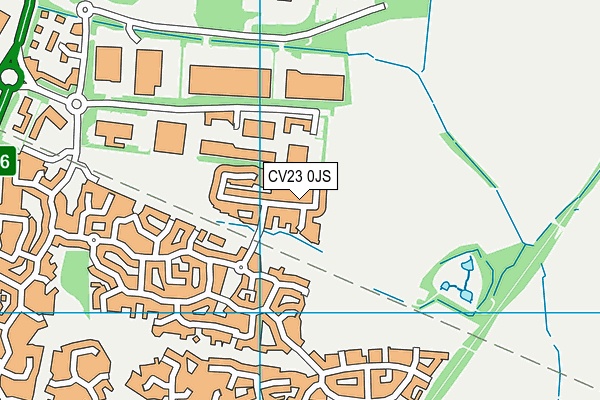 CV23 0JS map - OS VectorMap District (Ordnance Survey)