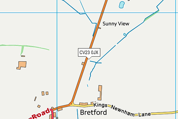 CV23 0JX map - OS VectorMap District (Ordnance Survey)