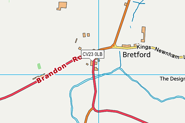 CV23 0LB map - OS VectorMap District (Ordnance Survey)