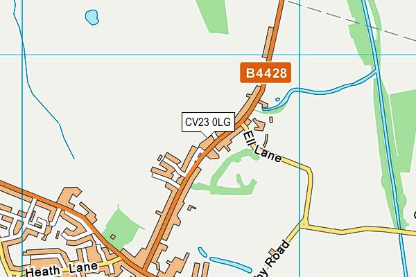 CV23 0LG map - OS VectorMap District (Ordnance Survey)