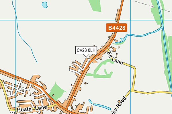 CV23 0LH map - OS VectorMap District (Ordnance Survey)