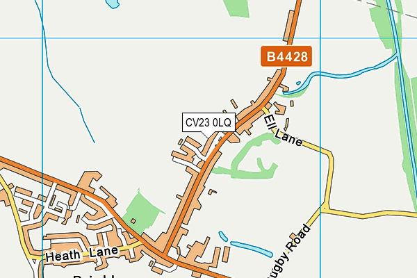CV23 0LQ map - OS VectorMap District (Ordnance Survey)