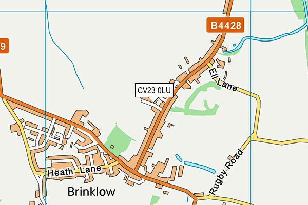 Barr Lane Playing Field map (CV23 0LU) - OS VectorMap District (Ordnance Survey)