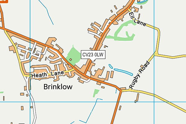 CV23 0LW map - OS VectorMap District (Ordnance Survey)